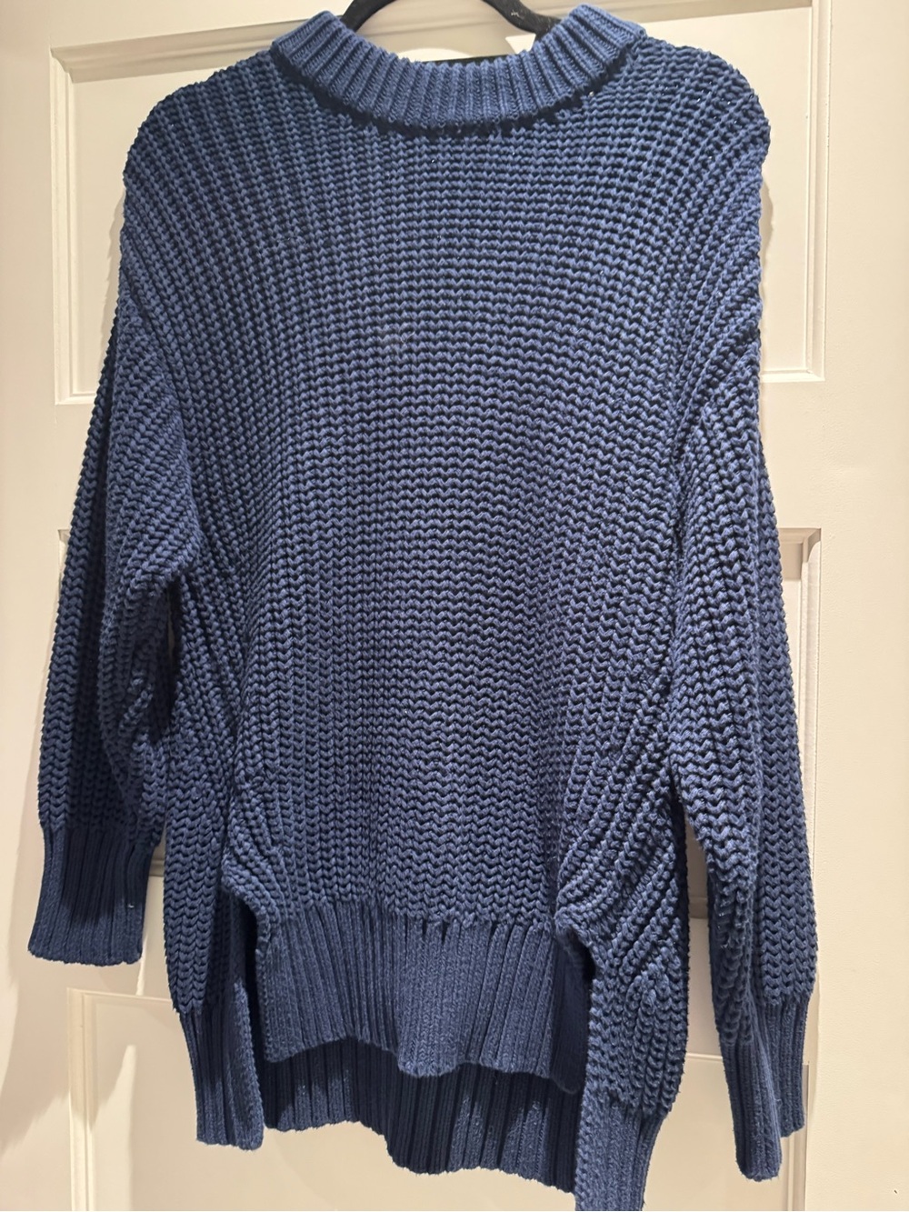 pistola Chunky Navy Blue Cowl Sweater